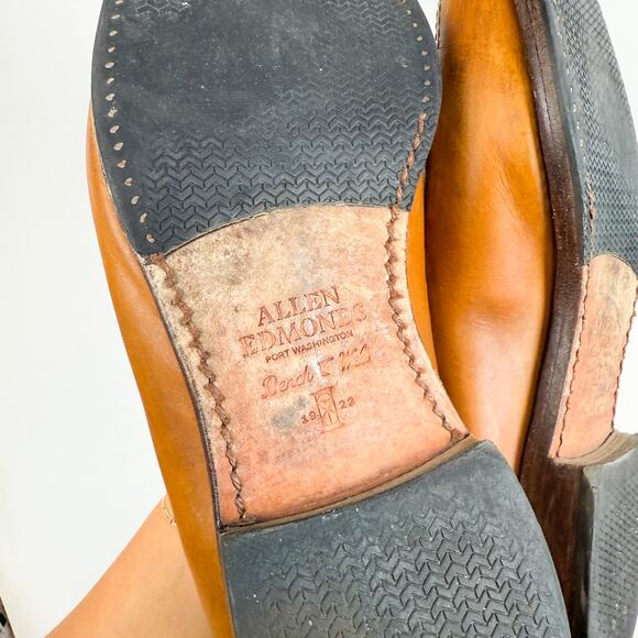 Allen Edmonds Grayson Tassel Loafers Tan Leather Shoes $425 - 9.5